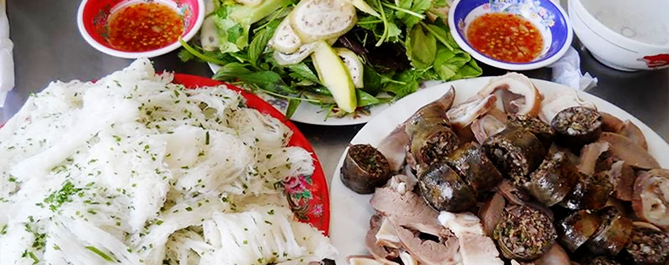 Tìm hiểu về Món bánh hỏi lòng heo Bình Định
