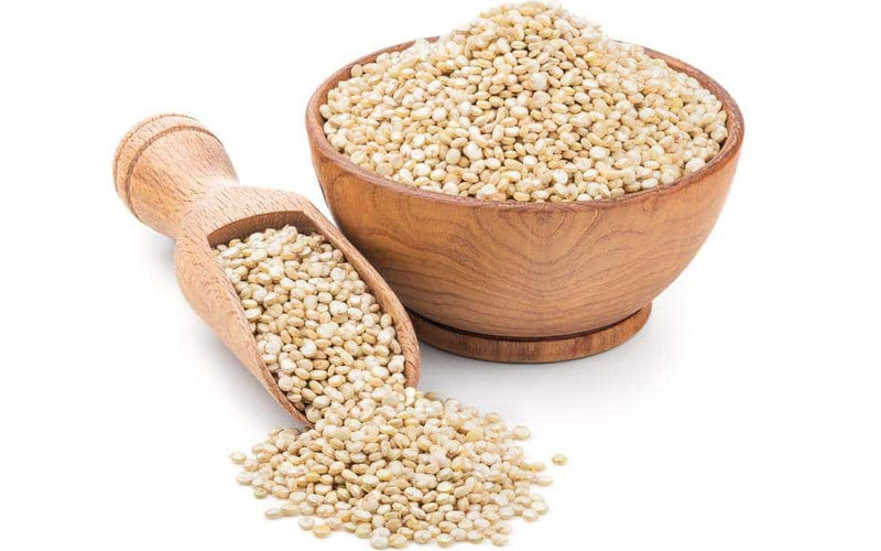 Hạt quinoa hay hạt diêm mạch có hàm lượng chất xơ, protein cao, ít calo