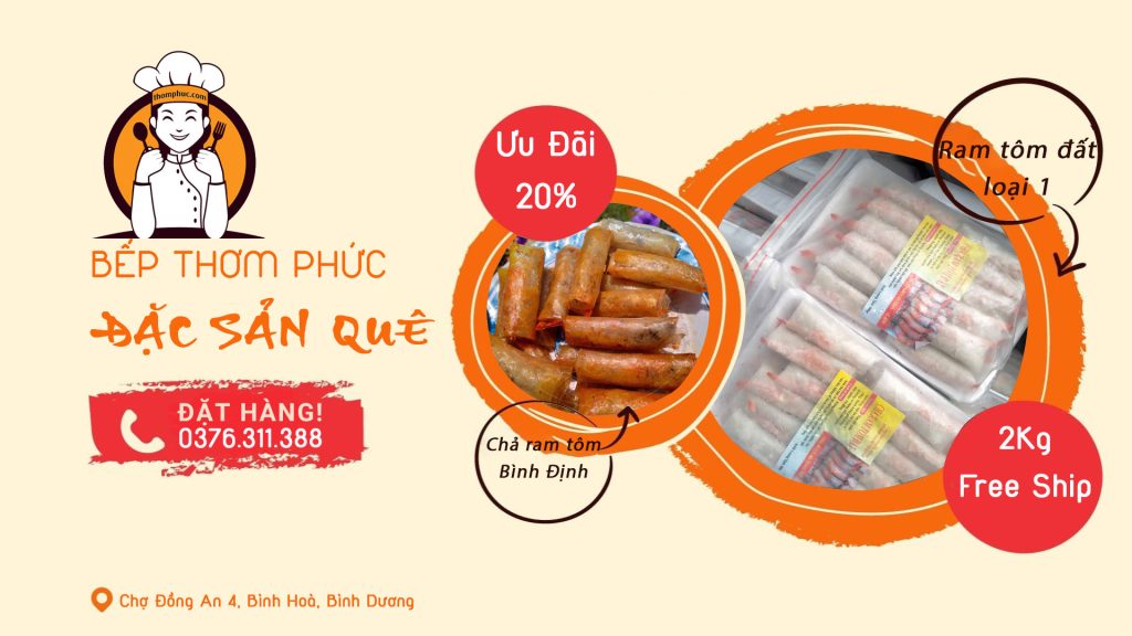 slide chả ram tôm đất bình định